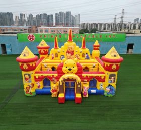 T5-3229 Castello Gonfiabile a Tema Winnie the Pooh