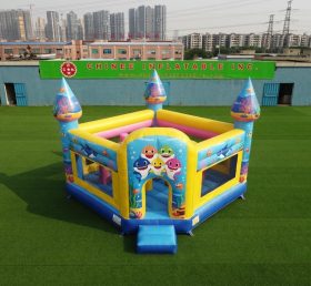 T5-3234 Castello Gonfiabile a Tema Baby Shark