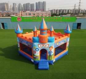 T5-3240 Castello Gonfiabile a Tema Blippi Wonders