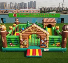 T5-3243 Castello Gonfiabile a Tema Boonie Bears