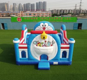 T5-3249 Castello Gonfiabile a Tema Doraemon