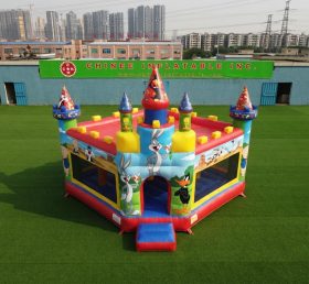 T5-3262 Castello Gonfiabile a Tema Looney Tunes