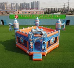 T5-3284 Castello Gonfiabile a Tema Rusty Rivets