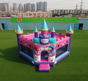 T5-3287 Castello Gonfiabile a Tema Shimmer & Shine