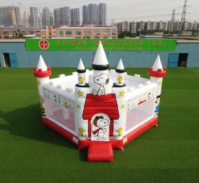 T5-3289 Castello Gonfiabile a Tema Snoopy