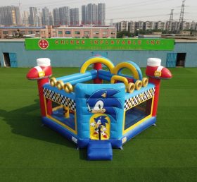T5-3291 Castello Gonfiabile a Tema Sonic