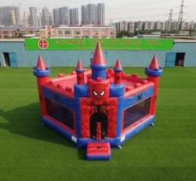 T5-3292 Castello Gonfiabile a Tema Spider-Man