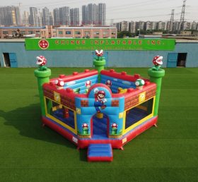 T5-3297 Castello Gonfiabile a Tema Super Mario