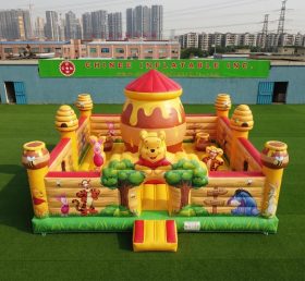 T5-3308 Castello Gonfiabile a Tema Winnie the Pooh
