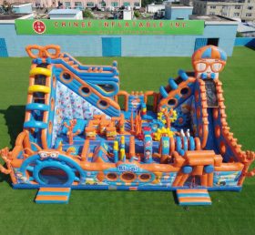 T6-6887 Parco di Divertimenti Gonfiabile a Tema Blippi Wonders