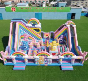 T6-6892 Giostra Gonfiabile a Tema Care Bears