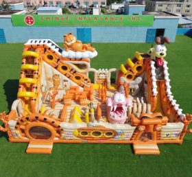 T6-6907 Parco divertimenti gonfiabile a tema Garfield