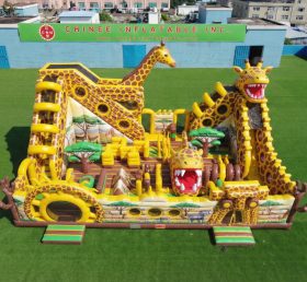 T6-6908 Parco Giochi Gonfiabile a Tema Giraffa