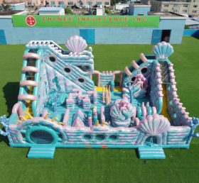 T6-6920 Parco Giochi Gonfiabile a Tema Sirena