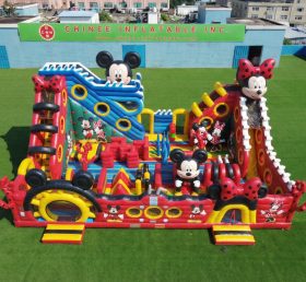 T6-6921 Parco Giochi Gonfiabile a Tema Mickey & Minnie