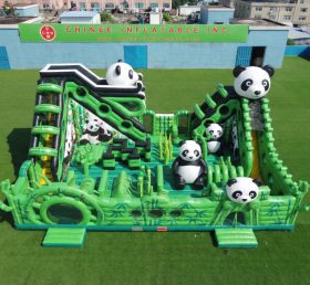 T6-6928 Parco Giochi Gonfiabile a Tema Panda