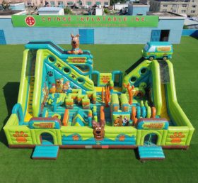 T6-6936 Parco Giochi Gonfiabile a Tema Scooby-Doo