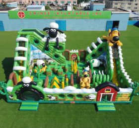 T6-6937 Parco Giochi Gonfiabile a Tema Shaun the Sheep