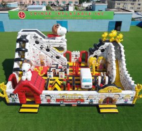 T6-6939 Parco Giochi Gonfiabile a Tema Snoopy
