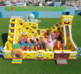 T6-6941 Parco Giochi Gonfiabile a Tema SpongeBob