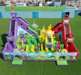 T6-6946 Parco Giochi Gonfiabile a Tema Teletubbies