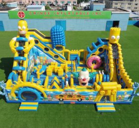 T6-6950 Parco Giochi Gonfiabile a Tema I Simpson