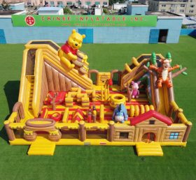 T6-6956 Parco Giochi Gonfiabile a Tema Winnie the Pooh