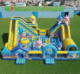 T6-6962 Parco di Divertimenti Gonfiabile a Tema Baby Shark