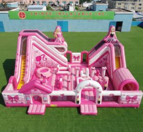 T6-6963 Parco Giochi Gonfiabile a Tema Barbie