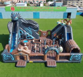 T6-6986 Gonfiabile a tema Dragon Trainer