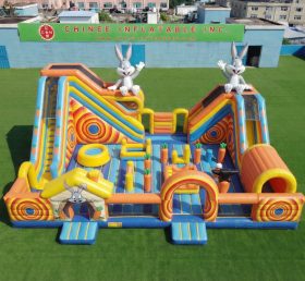 T6-6991 Parco Giochi Gonfiabile a Tema Looney Tunes