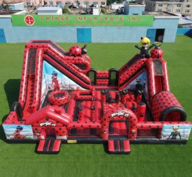 T6-6996 Parco Giochi Gonfiabile a Tema Miraculous Ladybug