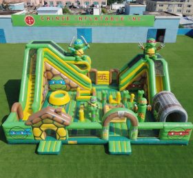 T6-7002 Parco Giochi Gonfiabile a Tema Tartarughe Ninja