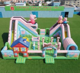 T6-7005 Amusement gonfiabile a tema Peppa Pig