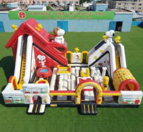 T6-7018 Tema Snoopy Gioco Gonfiabile
