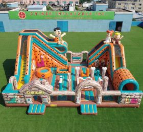 T6-7028 Parco divertimenti gonfiabile a tema Flintstones