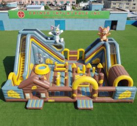 T6-7037 Parco Giochi Gonfiabile a Tema Tom e Jerry