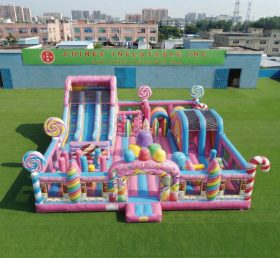 T6-7056 Parco Giochi Gonfiabile a Tema Caramelle