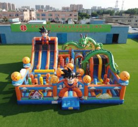 T6-7068 Giostra Gonfiabile a Tema Dragon Ball