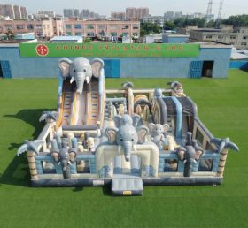 T6-7069 Parco Giochi Gonfiabile a Tema Elefante