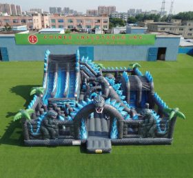 T6-7074 Parco Giochi Gonfiabile a Tema Godzilla