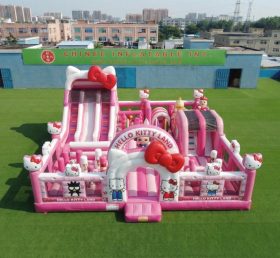T6-7077 Parco Giochi Gonfiabile a Tema Hello Kitty