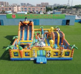 T6-7086 Parco Giochi Gonfiabile a Tema Looney Tunes