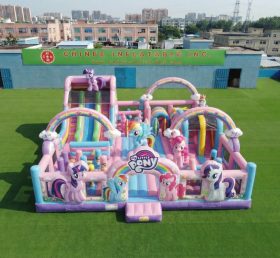 T6-7095 Parco Giochi Gonfiabile a Tema My Little Pony