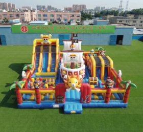 T6-7101 Parco Giochi Gonfiabile a Tema One Piece