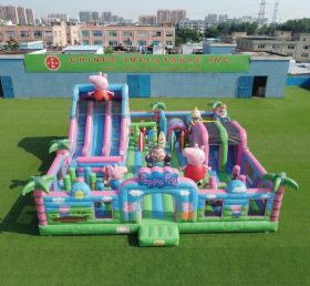 T6-7104 Parco Giochi Gonfiabile a Tema Peppa Pig