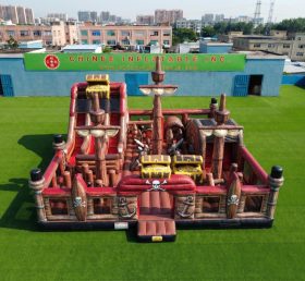 T6-7106 Parco Giochi Gonfiabile a Tema Pirati