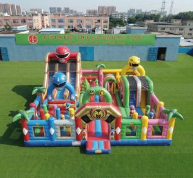 T6-7110 Gonfiabile Parco Giochi a Tema Power Rangers