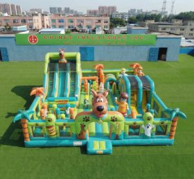T6-7115 Parco Giochi Gonfiabile a Tema Scooby-Doo