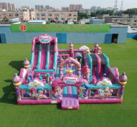 T6-7118 Parco divertimenti gonfiabile a tema Shimmer & Shine